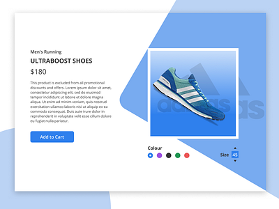 Shopping cart adidas ecommerce redesign shoes web