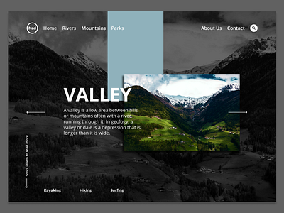 Valley Display adeventure design landing page nigeria web website