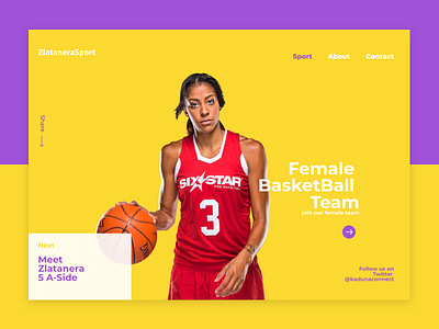 Landing Page for Sport