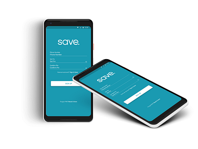 SAVE sign up screen android app digital get save rwanda save sign up