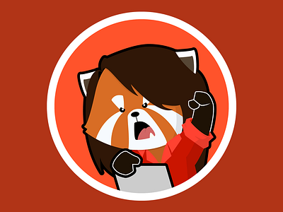 Angelina Fabbro Red Panda Sticker angelinamagnum firefox js mozilla red panda sticker