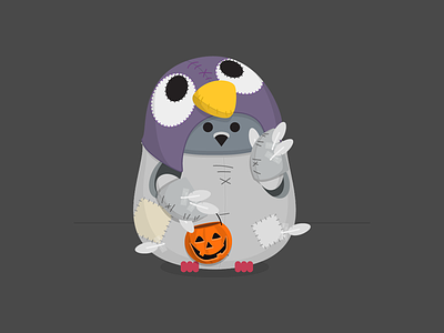 Halloween Ami ami costume customerio cute halloween mascot pigeon