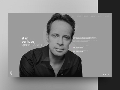 Stan Verhaag Webdesign design gray ui ux webdesign website