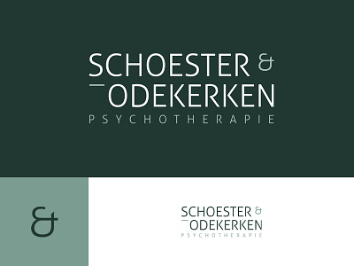 Schoester Odekerken Logo design green logo typography