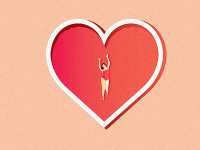 Falling in love conceptual editorial graphicdesign illustration