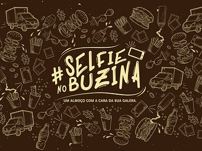 Selfie no Buzina | Mercedes-Benz advertising art direction branding design icon illustration logo typography vector