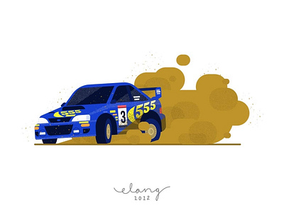 Attack! - Subaru Impreza flat flat design illustration impreza motorsport art motorsport illustration racing racing art racing illustration rally rally legends subaru vector