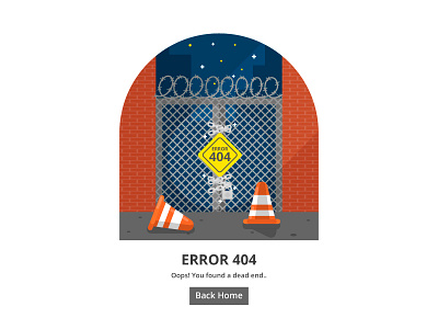 Error 404 - Dead End chains dead end error error 404 fence padlock website