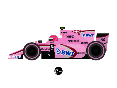 Esteban Ocon f1 force india formula1 ocon pink race car racing sahara