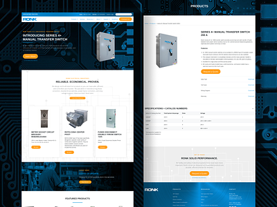 Ronk Electrical Craft CMS Website craft cms design responsive ui web web design website