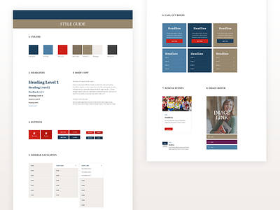 Style Guide callout pattern style guide ui ui kit web design