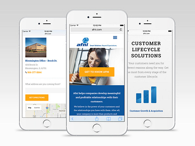 Afni Iphone View craft cms mobile ui responsive web design website