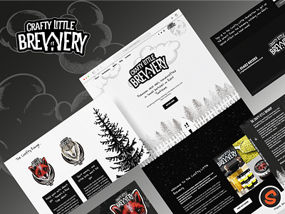 BREWERY WEBSITE DESIGN branding design graphic design illustration logo typography vector website websitedesign