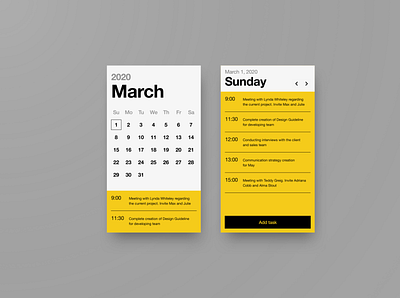 Work planner calendar helvetica planner schedule swiss todo todo list todolist ui ux