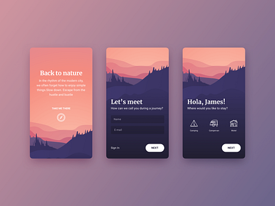 Daily UI 1 — Sign In app daily ui dailylogochallenge dailyui design mobile onboarding registration screen sign sign in ui uiux welcome