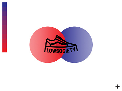 Low Society Logo cmyk dtp gradient logo minimal oldskool print spectrum vans