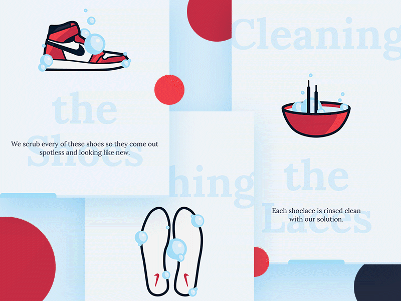Sneakers cleaning 👟 animation bubble design icon illustration jordan minimal onboarding sneakers ui vector