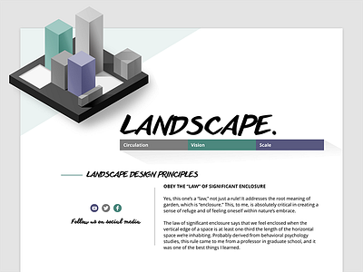 Landscape Web Design