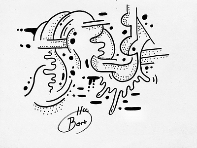 Untitled abstract work abstract abstract expressionism black and white drawing expressionism illustration ink joan miro modern art paper