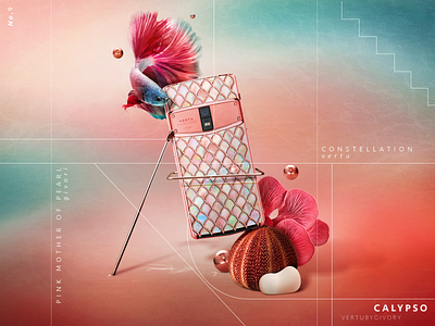 Calypso - Vertu by Givori coral fish holographic illumination mermaid pearl photoshop scene sea tornasol