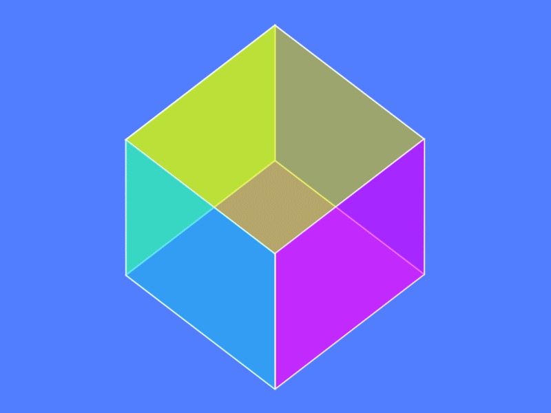 Orthogonal Cube aftereffects animation cube gif orthogonal