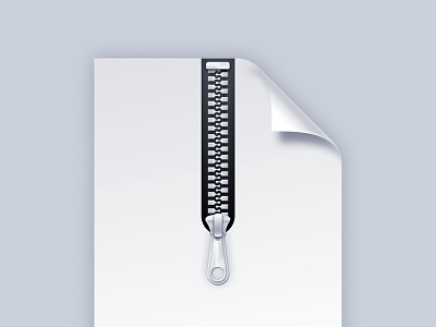 Zip File corner file illustration zip zipper