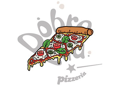 Pizza Illustration branding design fast food food illustration illustrator photoshop pizza