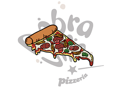 Pizza Illustration 2 branding design fast food food illustration illustrator photoshop pizza