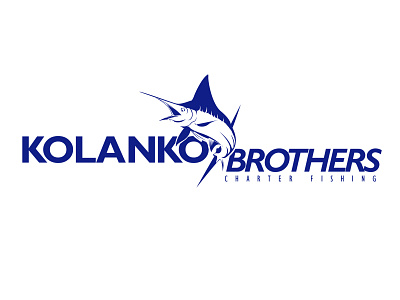 Kolanko Brothers - Charter Fishing branding design illustration logo typography vector