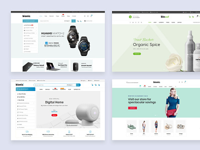 Bionic - Store Responsive Prestashop design digital digital store ecommerce ecommerce template electronics organic prestashop 1.7 prestashop template responsive