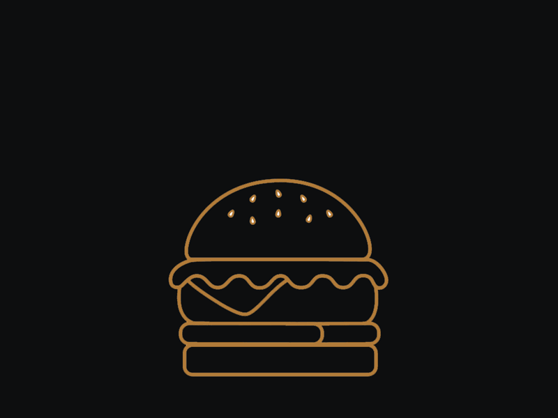 Burger Flip animation design flat gif icon illustration line art logo vector