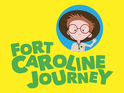 Fort Caroline Journey app branding character children illustration