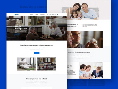 Web Design Dorbie blue design interface layouts minimalist responsive ux web white