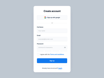 Sign Up UI component design figma form freebie miniuikits popular sign in sign up ui uidesign ux uxdesign