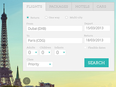 Airline form form ui