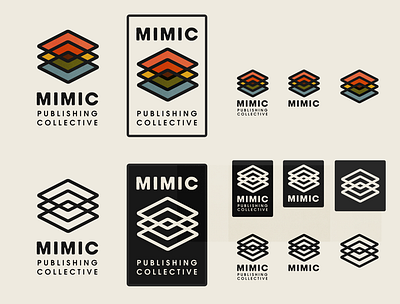 Mimic Publishing Collective - Logo Forms anarchist collective creative graphic design leftist logo logo form logos minimal publishing responsive