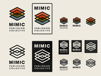 Mimic Publishing Collective - Logo Forms anarchist collective creative graphic design leftist logo logo form logos minimal publishing responsive