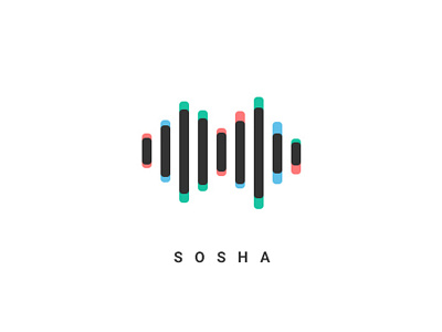 Sosha Wave audio audiowave color logo reject rgb silent wave
