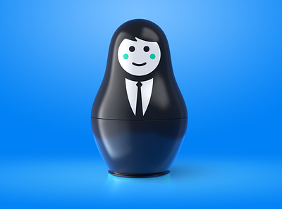 Matryoshka for Yandex.Kassa business c4d kassa matryoshka photoshop ps render yandex