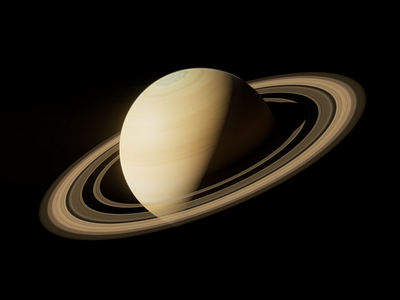 Saturn c4d clean planet realistic redshift render rings saturn space yellow
