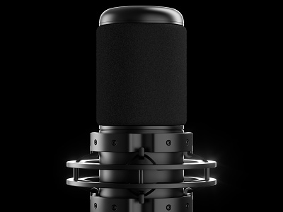 Microphone Model-1 c4d design industrial microphone product render