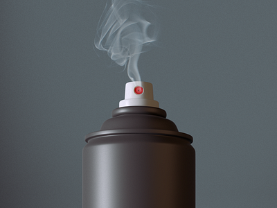 Can's can cap corona red render smoke spray