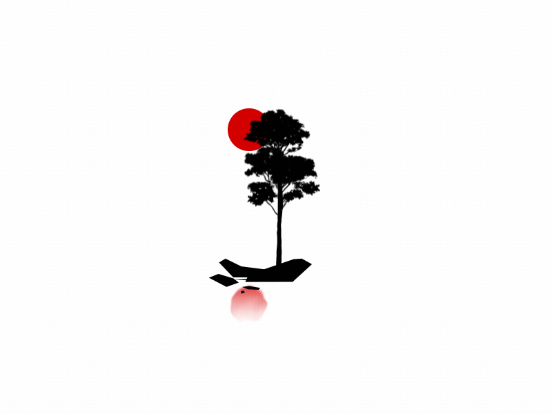 Tree Sketch 01 after animation black effects partilces puppet red simply tree warp wind