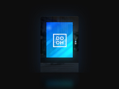 DOOH illustration advertising design dooh screen technical terminal