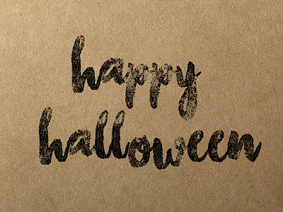 Happy Halloween brown halloween paper