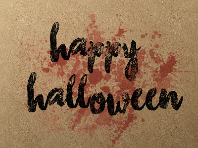Happy Halloween brown halloween happy typography