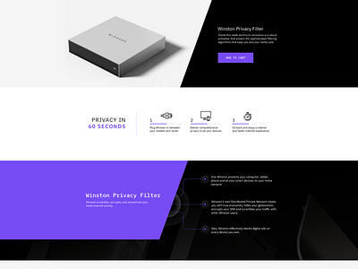 Landing Page Design for Winston