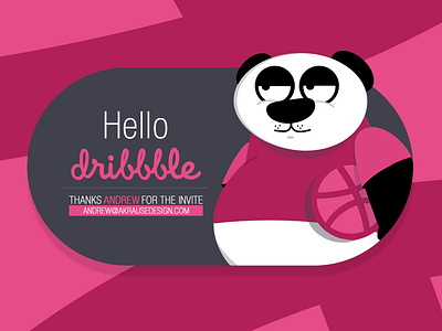 Time to hoop with Dribbble! dribbble panda panda hoop