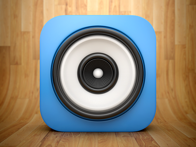 Speaker icon audio icon ios loudspeaker music plastic radio sound speaker studio vinyl wood