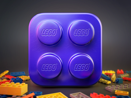 Lego brick icon by Mindpuzzles on Dribbble